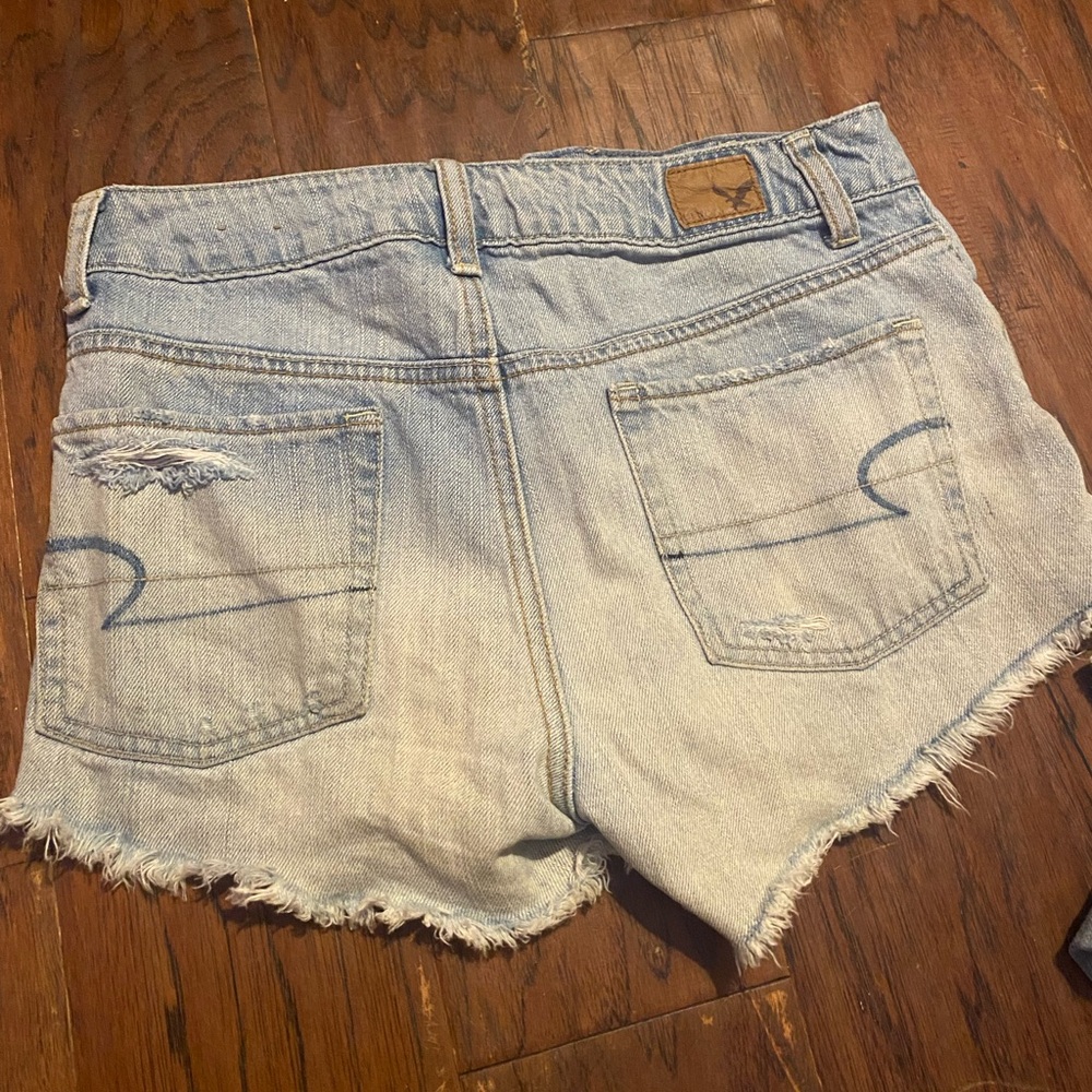 ripped jean shorts